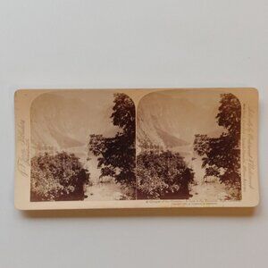 ANTIQUE Stereograph Card Bavarian Alps Germany 1898 Underwood & Underwood
